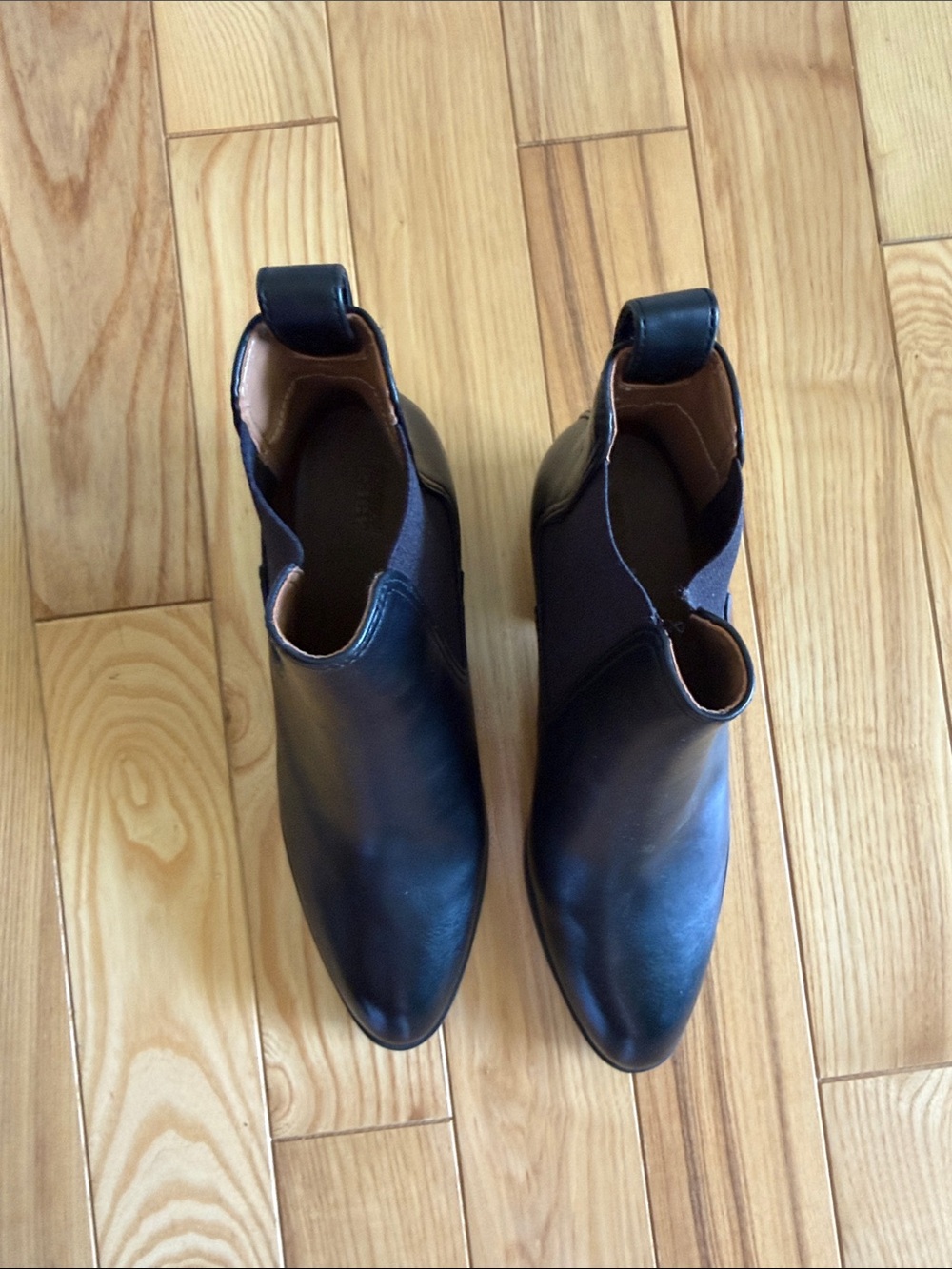 Classic Black Chelsea Ankle Boots - Women's Slip-On Leather - Picture 3 of 7
